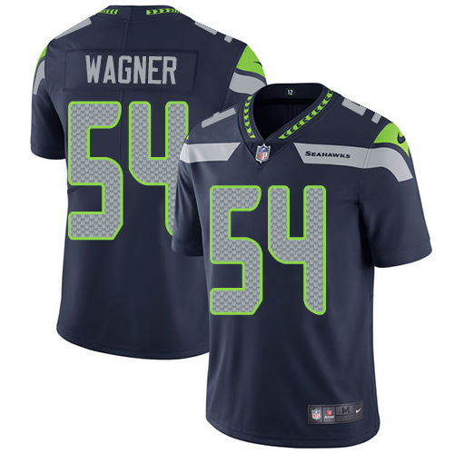 Nike Seahawks #54 Bobby Wagner Steel Blue Team Color Men's Stitched NFL Vapor Untouchable Limited Jersey - Click Image to Close